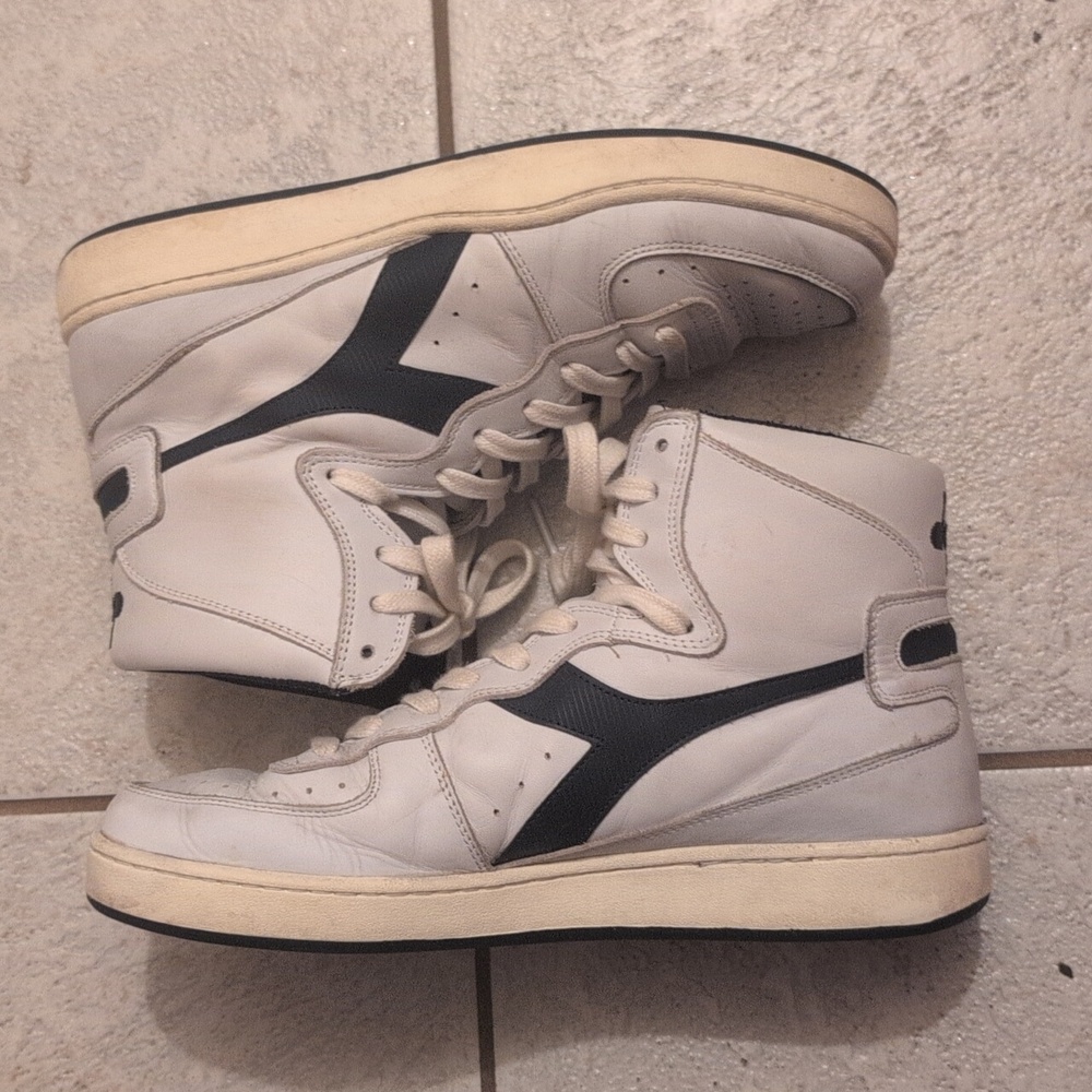 Diadora Mi Basket Used Sneakers - Size 9 - Picture 2 of 4